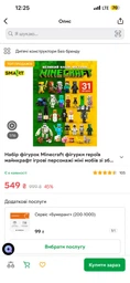 Набір фігурок Minecraft фігурки героїв майнкрафт ігрові персонажі міні мобів зі зброєю аксесуарами колекційні пластикові для дітей ігри будівництва сумісні з конструкторами 31 шт висота 4-8 см для хлопчиків подарункові іграшки розбірні ігровий фото від покупців 1