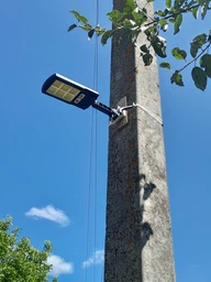 Уличный фонарь на столб solar street light BL BK120-6COB фото от покупателей 1