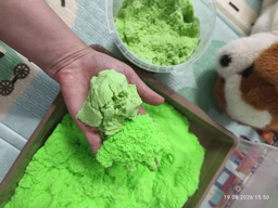 Кинетический песок Strateg Magic Sand 1000 г Зеленый (31198) (4823136501656)