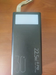 Повербанк 20000 mah 22.5W Super Fast Charge 10192 з LED дисплеєм і швидкою зарядкою PD/QC 3 порта powerbank павербанк для телефона apple айфона iphone самсунг samsung роутера планшета універсальний з ліхтариком фото від покупців 18