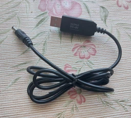 Кабель питания для роутера с преобразователем с 5 в на 9 В от павербанка USB-DC шнур для интернета вай фай роутера с USB в роутер с 5V - 9V 9 Вольт DC 5.5x2.1mm (1051-2a) адаптер переходник для роутера