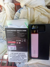 Электронная сигарета Vaporesso XROS 6 Mini Jelly Pink розовая под-система 1600мАч вейп со сменным картриджем 3мл