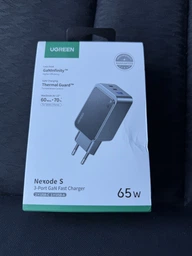 Мережевий зарядний пристрій Ugreen X553 Nexode S USB-A+2xUSB-C 65W GaN Tech Fast Charger Space Gray (UGR-35042) фото від покупців 3