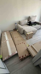 Шафа-купе тридверна MebelStar Комбо AL 3 Дзеркала 230x60x240 см Кашемір (MBS-2213)