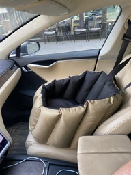 Автокрісло сумка-переноска автогамак для собак тварин автомобільне перенесення Waterproof тканина 50 х 45 см Чорний