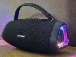 Портативная колонка блютуз W-KING X10S 50W защита IPX7 подсветка RGB плеер USB