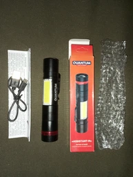 Ліхтар ручний QUANTUM Assistant (вбуд. акум.1200mAh, 3W XPE LED+COB, 200lm, з/п USB, 5 режимів) фото від покупців 1