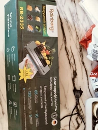Профессиональный Вакууматор для продуктов, Rainberg 120 Вт Кухонный вакуумный упаковщик, Вакууматор для еды, Вакуматор, Спаиватель + пакети для вакууматора фото от покупателей 2