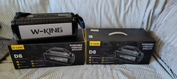 Портативная колонка блютуз W-KING D8 50W RMS пик 90W мощная акустическая система DSP чип bluetooth EQ AUX SD TF card плеер Power bank