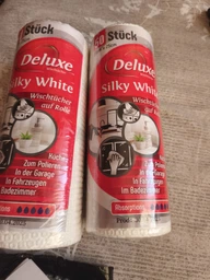 Багаторазові серветки для прибирання в рулоні Deluxe Silky White 50шт фото від покупців 1