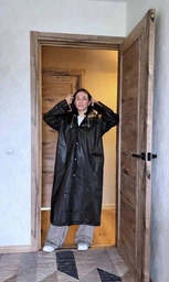 Плащ дождевик с капюшоном, водонепроницаемое пончо мужское/женское, рукав прямой, накидка от дождя и ветра, многоразовый туристический велодождевик для рыбалки, велосипеда, синий, размер 42-54