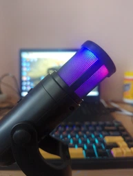 Настільний ігровий мікрофон RGB XTRIKE XMC-03 з RGB підсвічуванням, USB 3.0, 1.5m Black