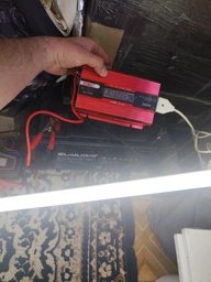 Инвертор 12В 220В 500 Вт UKC, автомобильный преобразователь напряжения с USB выходом, LCD дисплеем, защитой от короткого замыкания, для ноутбука, аудио и видеотехники Красный, TROL-005 фото от покупателей 1