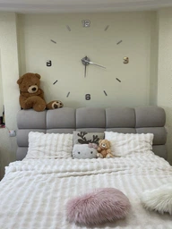 Настінний годинник DIY 3D "Even" чорний - Великий безкаркасний 3Д годинник 60-130 см, самоклеячий (1011213)