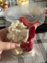 Вакуумный упаковщик-вакууматор с насосом 75 кПа + шланг VACUUMMACHINE бытовой набор с резаком + 10 вакуумных пакетов фото от покупателей 7