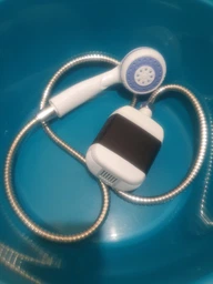 Душ портативний Travel shower від USB кемпінговий з помпою білий акумуляторний
