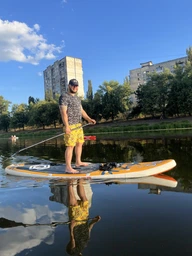 Сапборд дошка надувна для плавання SUP-дошка GQ COCO 335 см