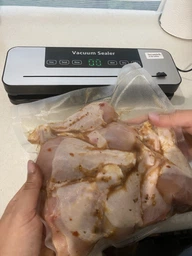 Вакууматор побутовий для продуктів їжі Vacuum Sealer 120W вакууманий пакувальник автоматичний + 10 пакетів