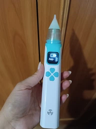 Електронний аспіратор назальний потужний для носа Electric Baby Nasal Aspirator соплеотсос електричний для новонароджених дітей з музикою білий фото від покупців 19