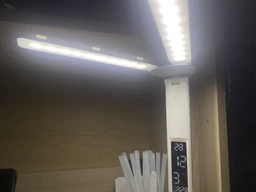 Лампа настольная с аккумулятором для маникюра LED с двумя плафонами подставкой для телефона сенсорным управлением 3 режима света USB лампы LED светодиодные на аккумуляторе фото от покупателей 19