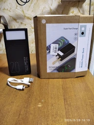 Повербанк 20000 mah 22.5W Super Fast Charge 10192 з LED дисплеєм і швидкою зарядкою PD/QC 3 порта powerbank павербанк для телефона apple айфона iphone самсунг samsung роутера планшета універсальний з ліхтариком фото від покупців 16