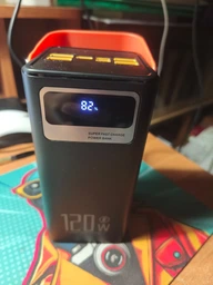 Повербанк 100000 mah 20W Super Fast Charge 10269 з LED дисплеєм і швидкою зарядкою PD/QC 3 порта powerbank павербанк для телефона apple айфона iphone самсунг samsung роутера планшета універсальний з ліхтариком чорний фото від покупців 12