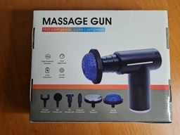 Массажер пистолет перкуссионный сенсорный 6в1 Massage Gun для тела спины ног и шеи мышц ультракомпактный ударный ручной черный фото от покупателей 14