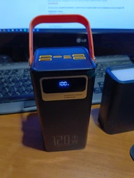 Повербанк 100000 mah 20W Super Fast Charge 10269 з LED дисплеєм і швидкою зарядкою PD/QC 3 порта powerbank павербанк для телефона apple айфона iphone самсунг samsung роутера планшета універсальний з ліхтариком чорний фото від покупців 10