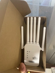 Wi-Fi репітер підсилювач до 300м² для роутера 300Мб/с, дводіапазонний 2.4G + 4G вай фай ретранслятор посилювач сигналу - WIFI повторювач з LAN портом - розширювач покриття мережі фото від покупців 1