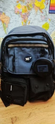 Рюкзак для подростка Yes T-107 Blue, для девочек, синий/черный (559975)