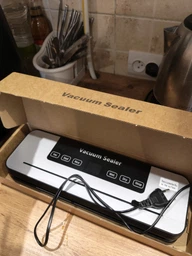Вакууматор побутовий Vacuum Sealer для продуктів – кухонний вакуумний пакувальник для дому