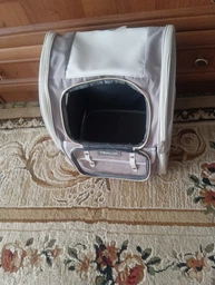 Рюкзак переноска для кота кошки котенка собаки до 8 кг с прозрачным окошком серый (002289) фото от покупателей 2