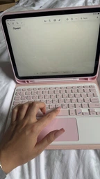 Чехол с клавиатурой и мышкой FegishCase iPad 11 (A16) 2025 Pink