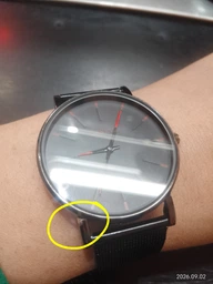 Наручные часы Geneva Fashion Red сетчатый ремешок минималистичные кварцевые часики мужские/женские (унисекс)