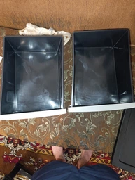 Комод R-plastic пластиковий R-Plastic "Матовий фасад" на 4 шухляди чорно-сірий фото від покупців 2