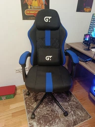 Крісло ігрове GT Racer X-2326 Black/Blue (X-2326 Fabric Black/Blue)