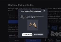 Карта пополнения Roblox Gift Card на 800 ROBUX | 10$ (USD) + 200 ROBUX в Подарок