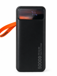 Повербанк 40000 mah 22.5W Qinetiq RQ-40 з LED дисплеєм і швидкою зарядкою PD/QC кабель Type-C в комплекте powerbank 40 000 павербанк для телефона apple айфона iphone самсунг samsung роутера планшета універсальний павербанк з ліхтариком Space black фото від покупців 1
