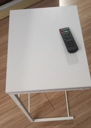 Столик приставний Террі Ferrum-decor 650x440x330 Білий метал ДСП Біле 16 мм (FRD-104655)