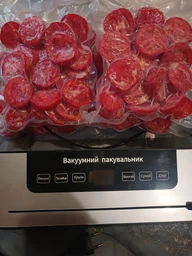 Вакуумний пакувальник побутовий вакууматор Deluxe Food Model: vs0150 українська версія для їжі так продуктів 120 Вт з дисплеєм та різаком + шланг для вакуумування фото від покупців 12