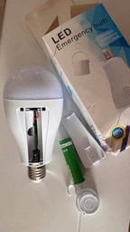 Аварийная аккумуляторная светодиодная LED лампа E27 20W 2 акамулятора 18650 фото от покупателей 7