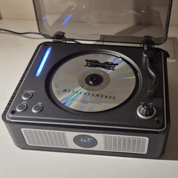 Плеєр CD THINKYA F08 ретро з Bluetooth, чорний горіх