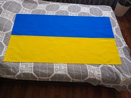 Прапор України 90х145см, нейлон фото від покупців 1