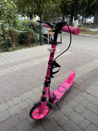 Самокат Maraton Rider с ручным тормозом и амортизатором желтый (306927658)