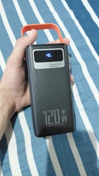Повербанк 50000 mah 20W Super Fast Charge с LED дисплеем и быстрой зарядкой PD/QC 3 порта powerbank павербанк для телефона apple айфона iphone самсунг samsung роутера планшета универсальный с фонариком чорний фото от покупателей 18