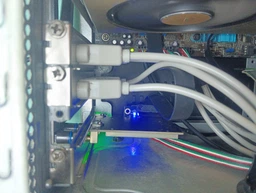 Райзер гибкий REV 3.0 шлейф PCI-E 3.0 1x -> 1x 90 на 90 градусов 20 см (683677195-11) Черный