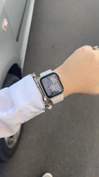 Силіконовий ремінець Sport Band для Apple Watch 41mm | 40мм | 38mm Starlight S/M фото від покупців 1