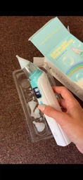 Електронний аспіратор назальний потужний для носа Electric Baby Nasal Aspirator соплеотсос електричний для новонароджених дітей з музикою білий фото від покупців 11