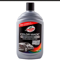 Полироль для кузова с восстановлением цвета Turtle Wax Color Magic Black Серебро 500 мл (5010322783128)