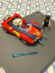 Конструктор LEGO Super Heroes Marvel Автомобіль Людини-павука vs. Отруєний Росомаха 134 елементи (76336) фото від покупців 1